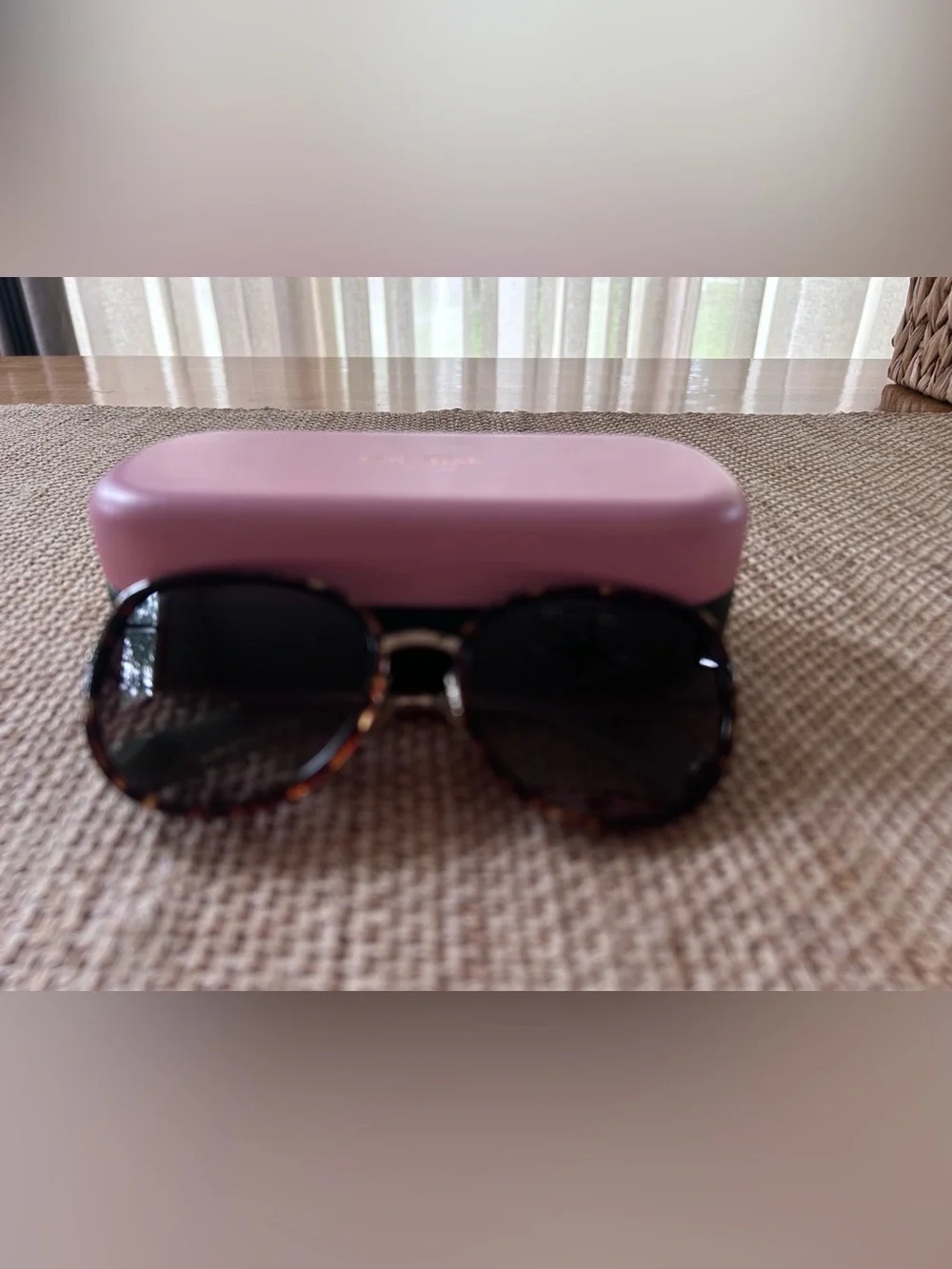 Kate Spade New York Jensen Sunglasses featuring Tortoiseshell and Gold Frame.